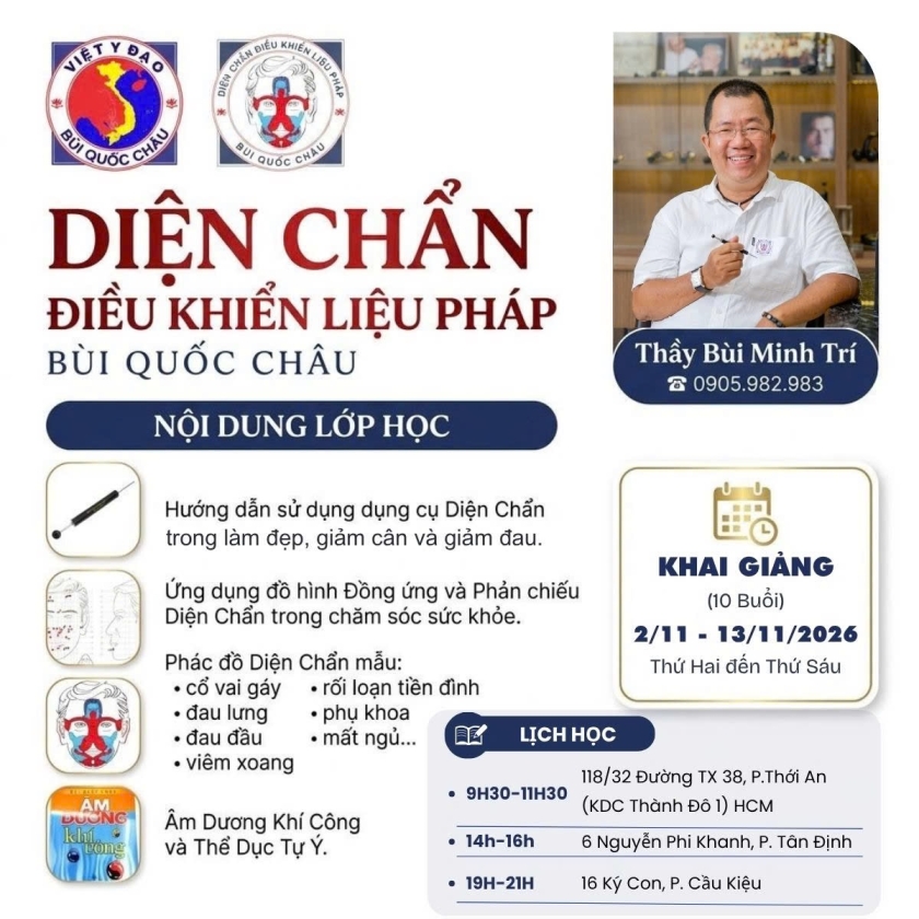 THÔNG BÁO CHIÊU SINH DIỆN CHẨN tháng 11